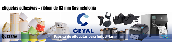 etiquetas adhesivas ribbon de 83 mm Cosmetología