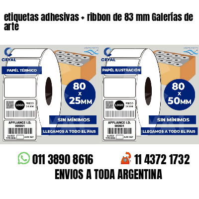 etiquetas adhesivas   ribbon de 83 mm Galerías de arte