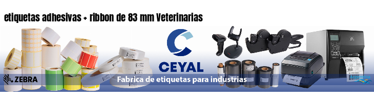 etiquetas adhesivas ribbon de 83 mm Veterinarias