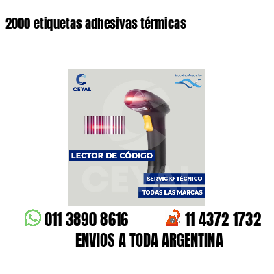 2000 etiquetas adhesivas térmicas