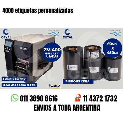 4000 etiquetas personalizadas