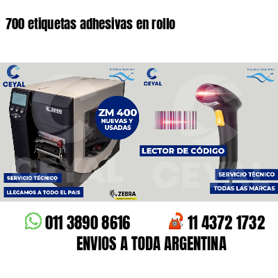 700 etiquetas adhesivas en rollo