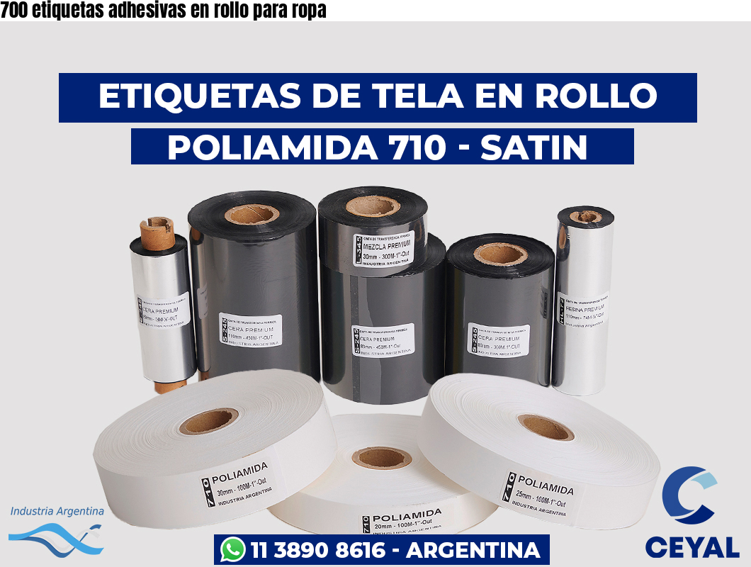 700 etiquetas adhesivas en rollo para ropa