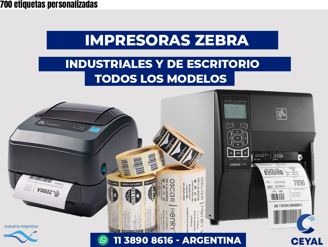 700 etiquetas personalizadas