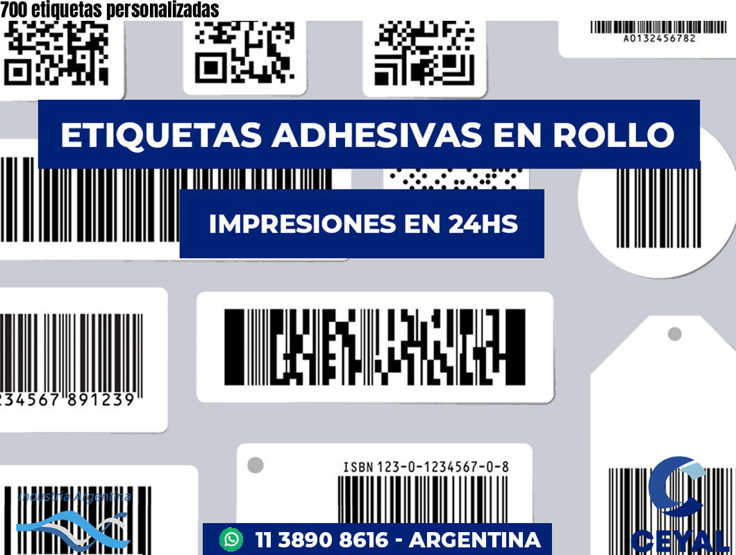700 etiquetas personalizadas