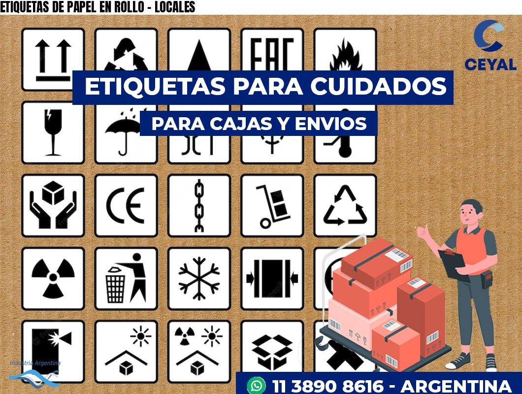 ETIQUETAS DE PAPEL EN ROLLO – LOCALES