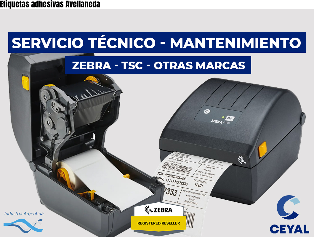 Etiquetas adhesivas Avellaneda