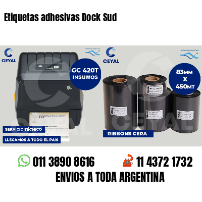 Etiquetas adhesivas Dock Sud