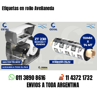 Etiquetas en rollo Avellaneda