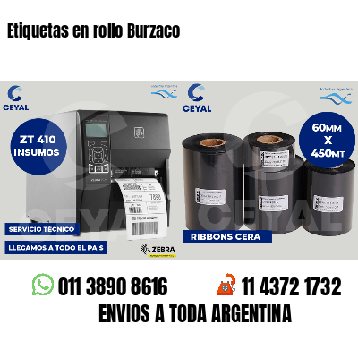 Etiquetas en rollo Burzaco