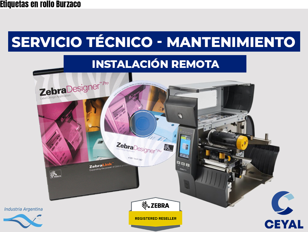 Etiquetas en rollo Burzaco