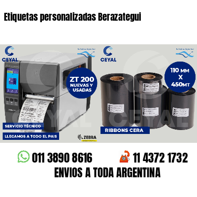 Etiquetas personalizadas Berazategui