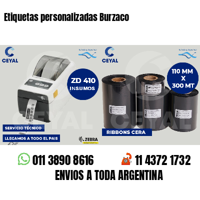 Etiquetas personalizadas Burzaco