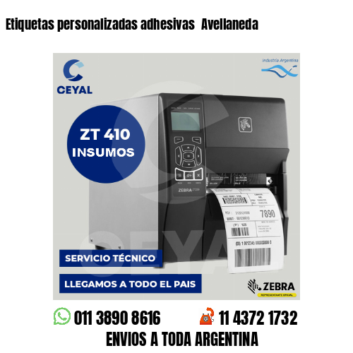 Etiquetas personalizadas adhesivas Avellaneda