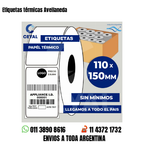 Etiquetas térmicas Avellaneda