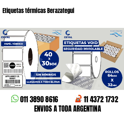 Etiquetas térmicas Berazategui
