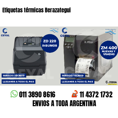 Etiquetas térmicas Berazategui