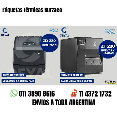 Etiquetas térmicas Burzaco