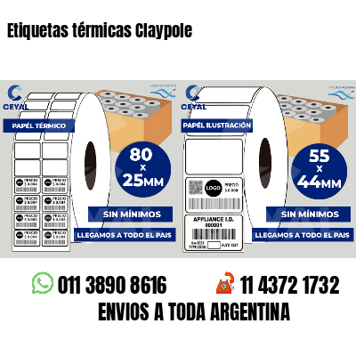 Etiquetas térmicas Claypole