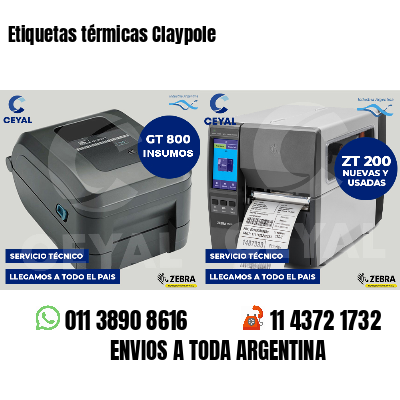 Etiquetas térmicas Claypole