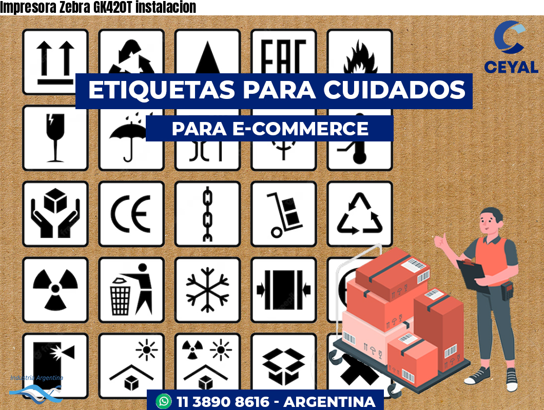 Impresora Zebra GK420T instalacion