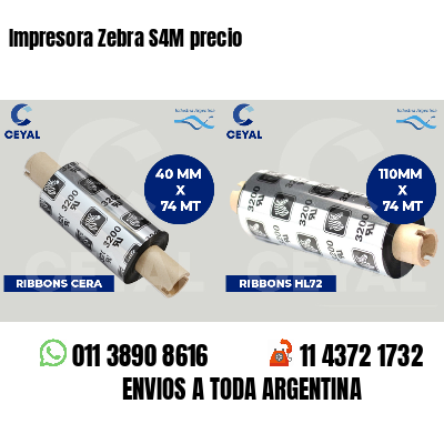 Impresora Zebra S4M precio