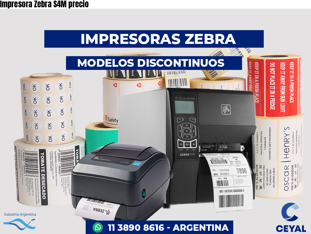 Impresora Zebra S4M precio