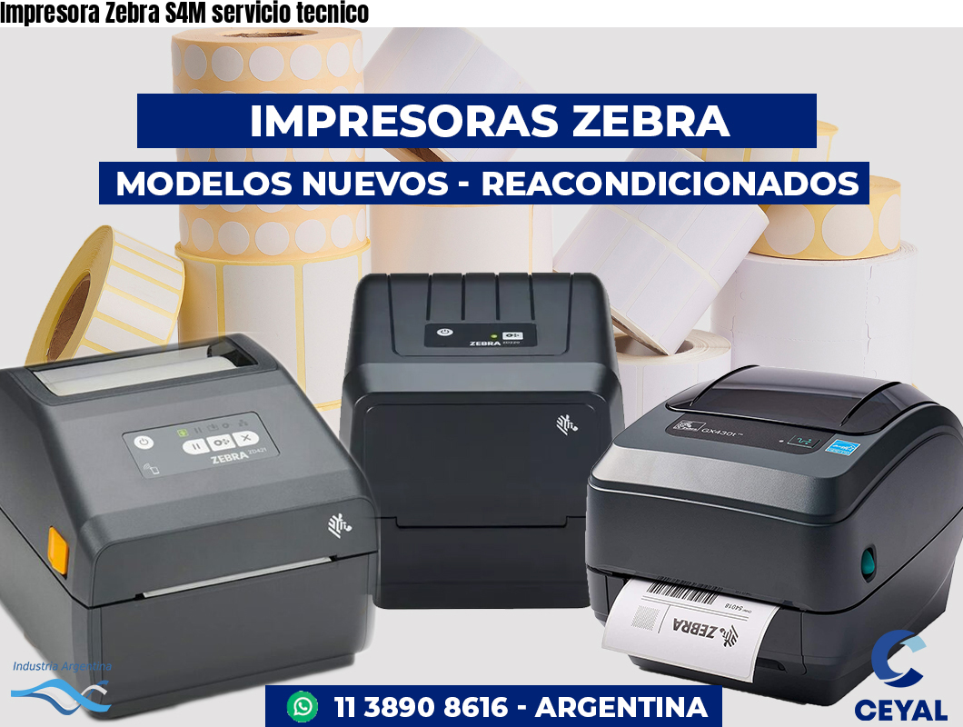 Impresora Zebra S4M servicio tecnico
