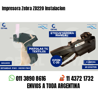 Impresora Zebra ZD220 instalacion