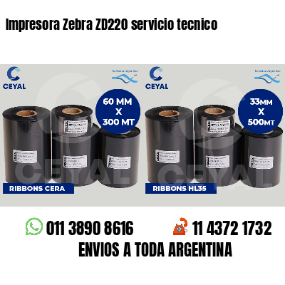 Impresora Zebra ZD220 servicio tecnico