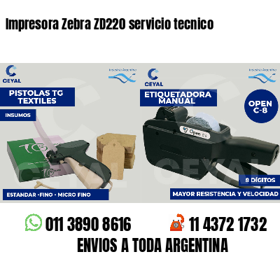 Impresora Zebra ZD220 servicio tecnico