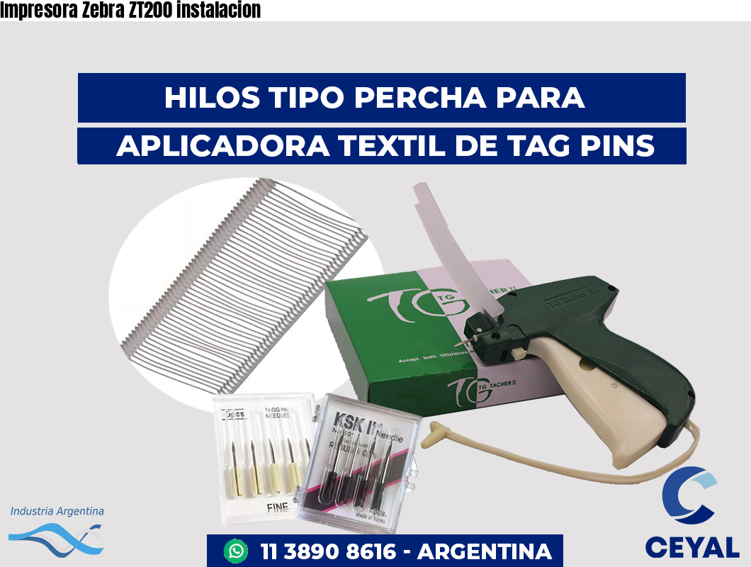 Impresora Zebra ZT200 instalacion
