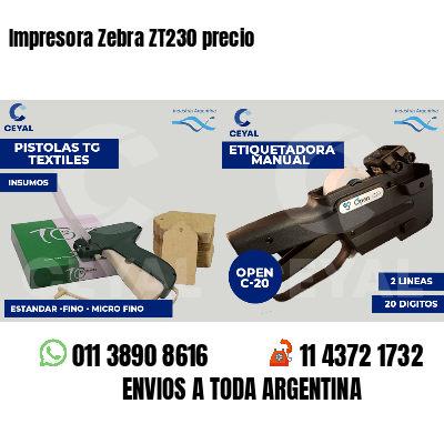 Impresora Zebra ZT230 precio