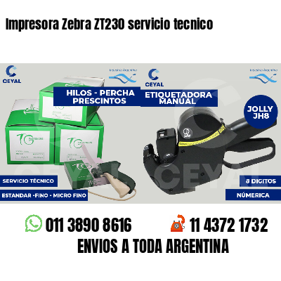 Impresora Zebra ZT230 servicio tecnico