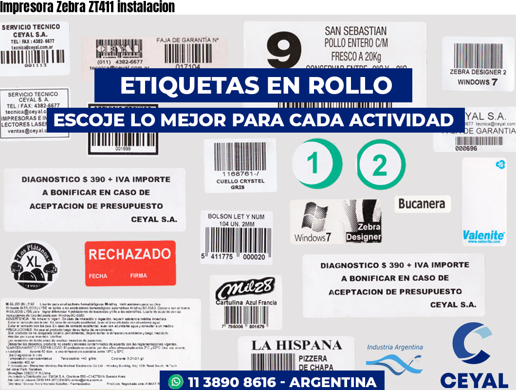 Impresora Zebra ZT411 instalacion