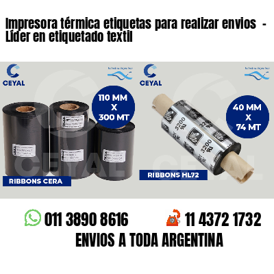 Impresora térmica etiquetas para realizar envios - Líder en etiquetado textil
