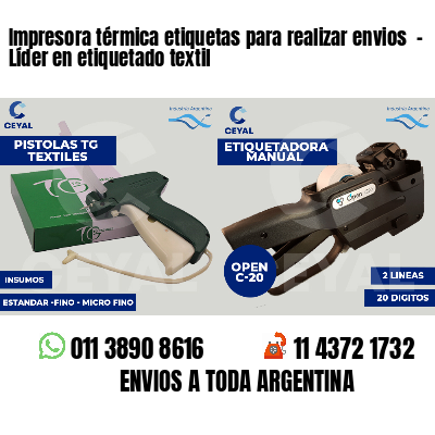 Impresora térmica etiquetas para realizar envios  - Líder en etiquetado textil