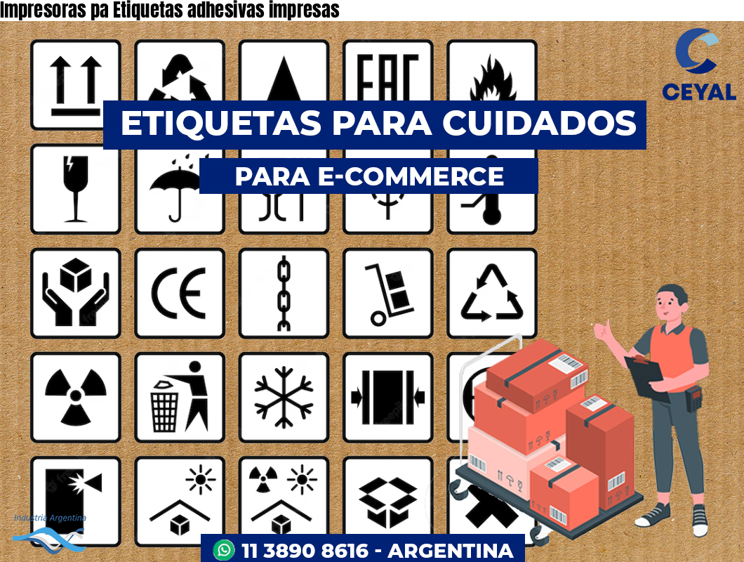 Impresoras pa Etiquetas adhesivas impresas