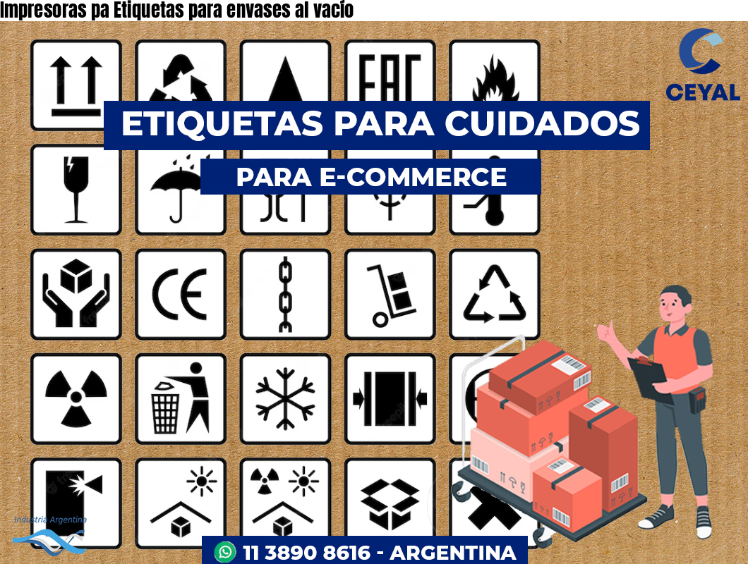 Impresoras pa Etiquetas para envases al vacío