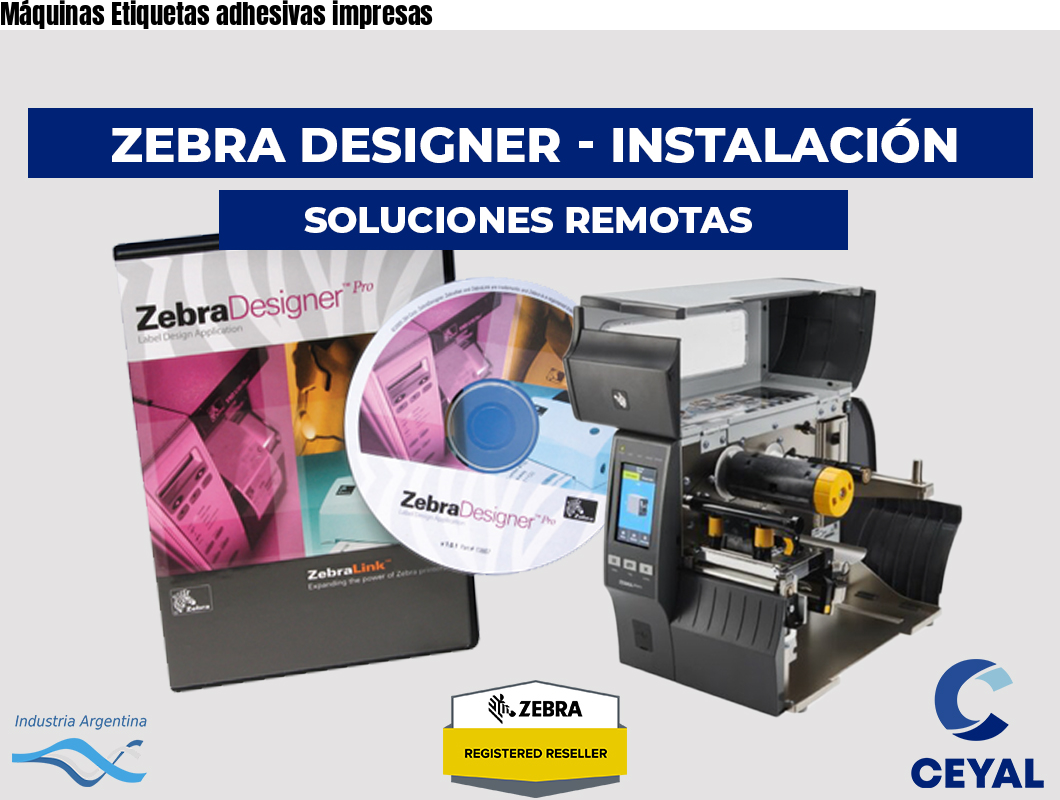 Máquinas Etiquetas adhesivas impresas