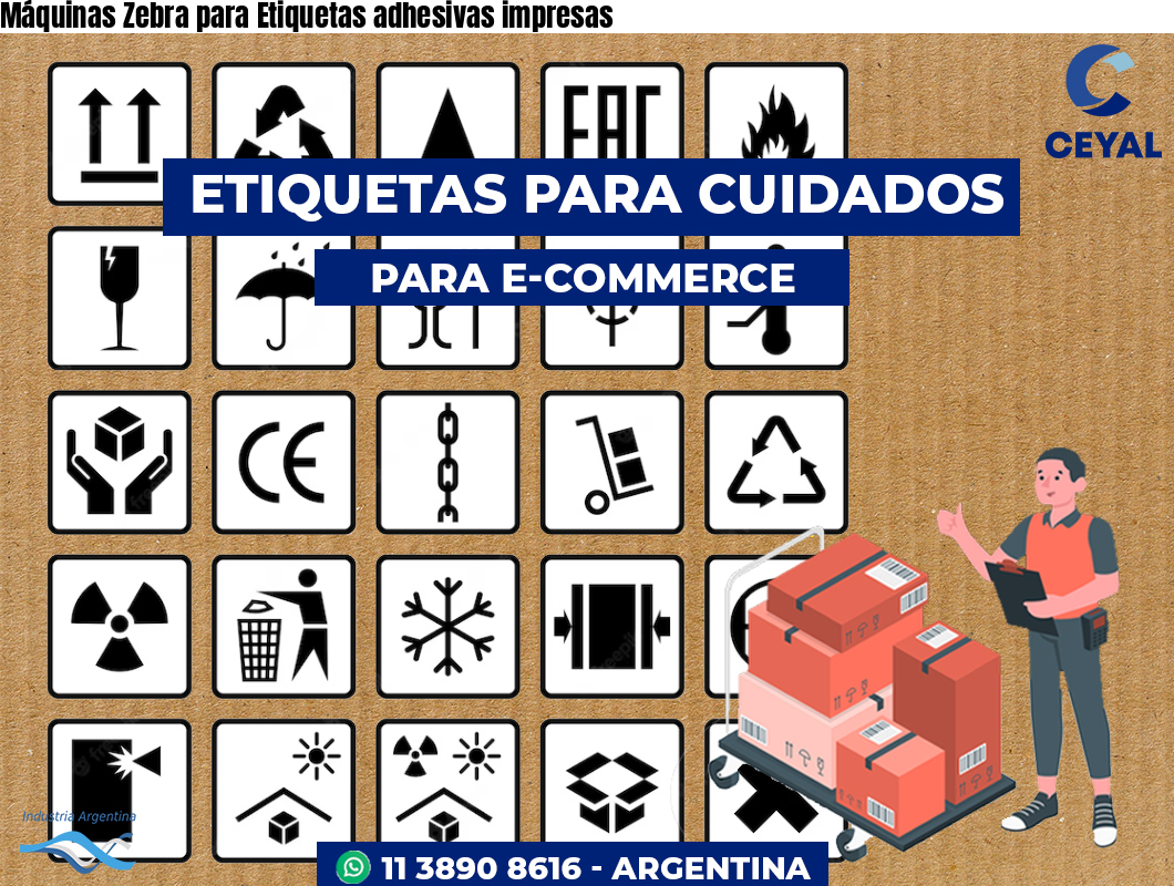 Máquinas Zebra para Etiquetas adhesivas impresas