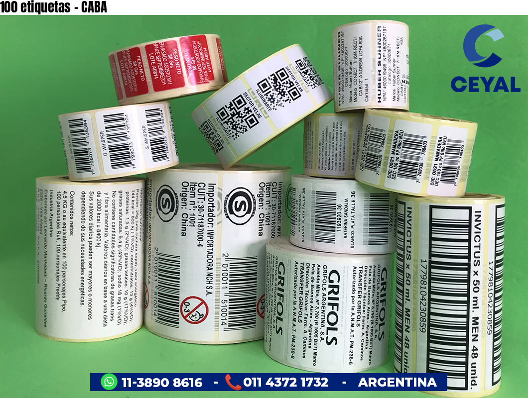 100 etiquetas - CABA