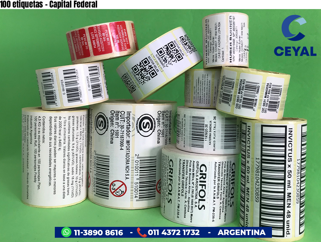 100 etiquetas - Capital Federal