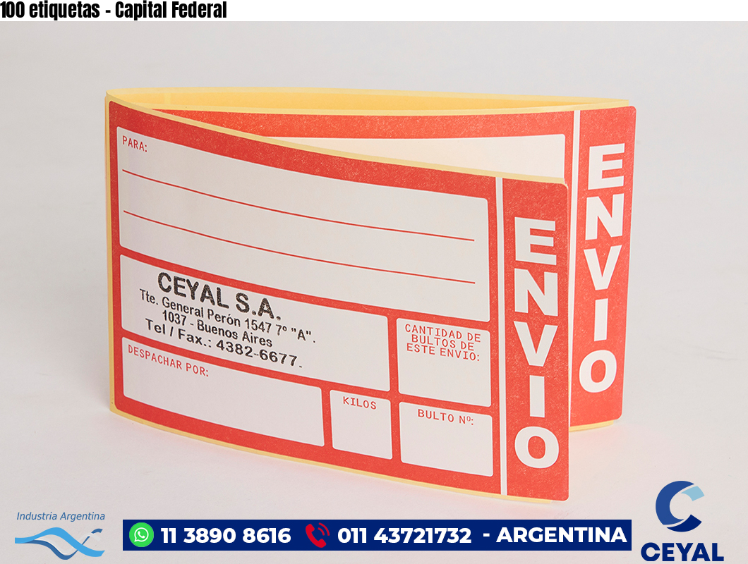 100 etiquetas - Capital Federal