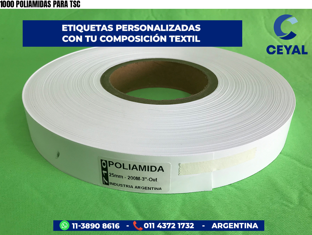 1000 POLIAMIDAS PARA TSC