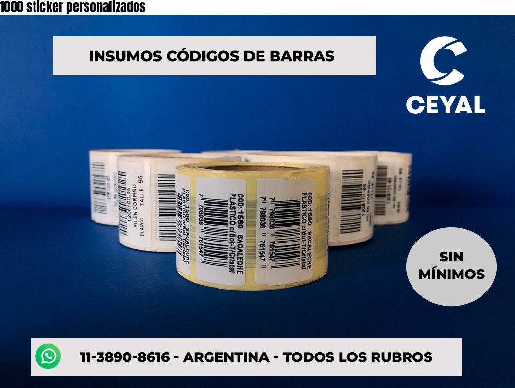 1000 sticker personalizados