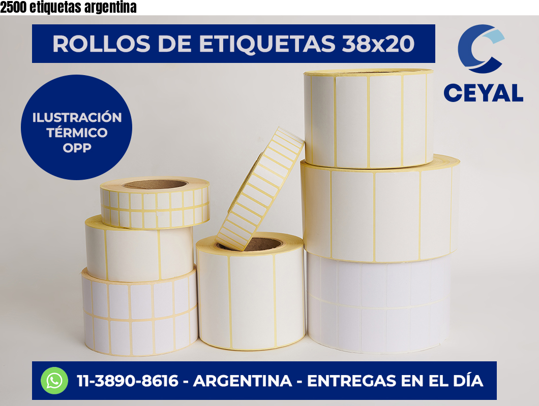 2500 etiquetas argentina