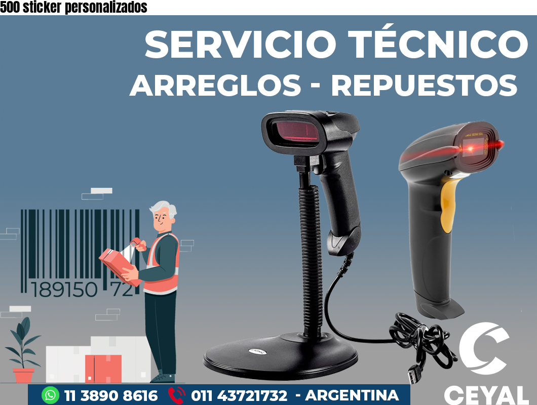 500 sticker personalizados 