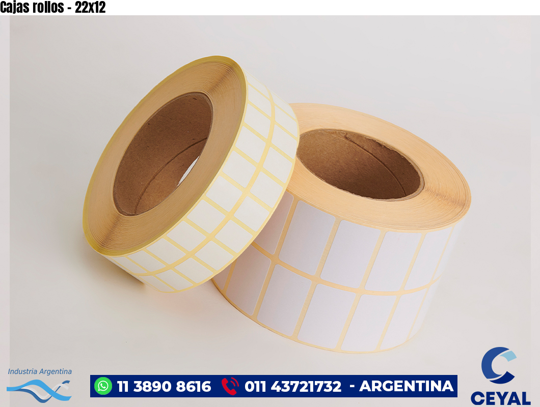 Cajas rollos - 22x12