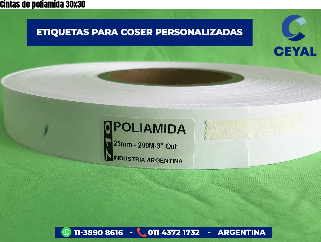 Cintas de poliamida 30×30